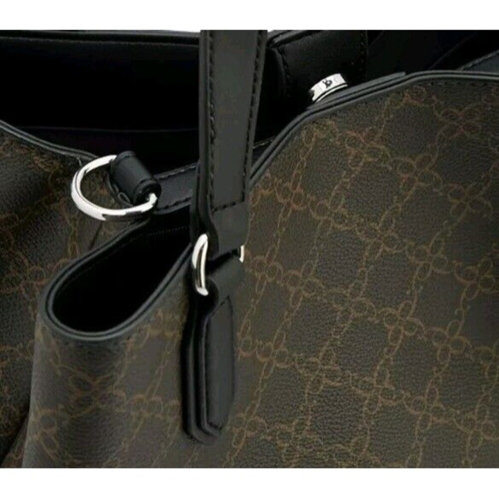 Nine West Bryn Magnetic Snap Closure Tote Bag - Brown - Picture 5 of 6